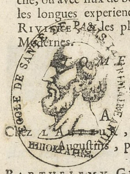 An illustration from Le Tresor de la medecine contenant l'Anatomie ou division des parties du corps humain, les maladies ausquelles elles sont sujettes, le regime de vivre...tome premier, 1697, leaf 4