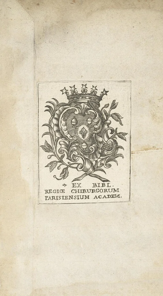 An illustration from Le Tresor de la medecine contenant l'Anatomie ou division des parties du corps humain, les maladies ausquelles elles sont sujettes, le regime de vivre...tome premier, 1697, leaf 538