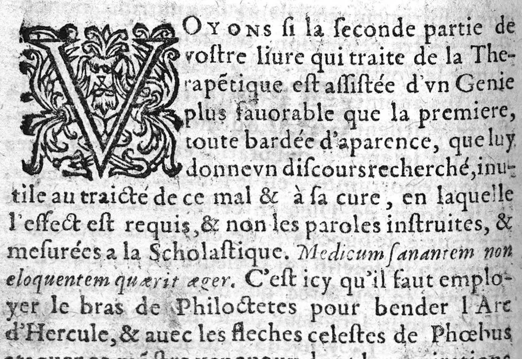 An illustration from Examen du livre de Lamperiere sur le sujet de la peste..., 1622, leaf 231