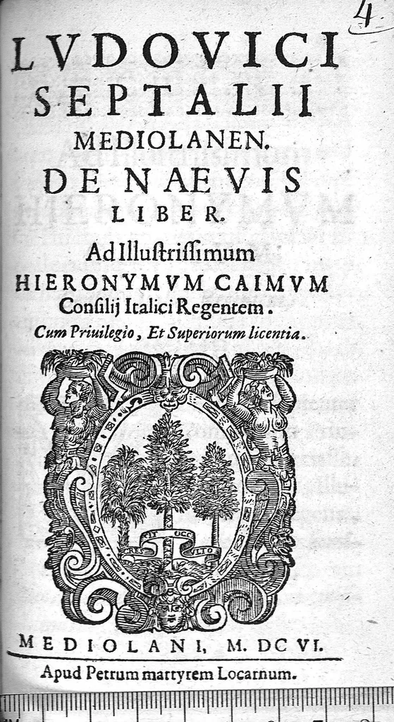 An illustration from De naevis liber, 1606, leaf 0