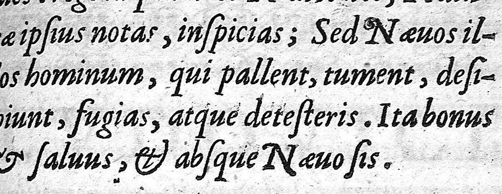 An illustration from De naevis liber, 1606, leaf 10