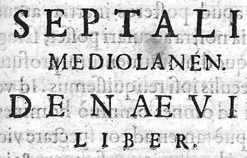 An illustration from De naevis liber, 1606, leaf 12