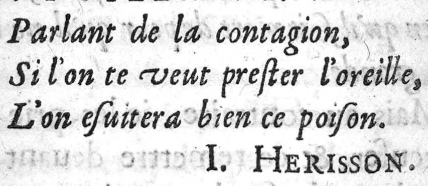 An illustration from Discours des maladies epidemiques ou contagieuses advenues en ceste ville de Paris, és années 1596 & 97 & ésannées 1608 & 1607..., 1623, leaf 129