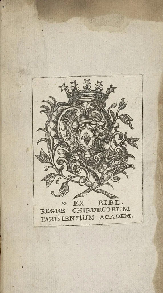 An illustration from Discours physique sur les fievres qui ont regné les années dernieres, 1696, leaf 102