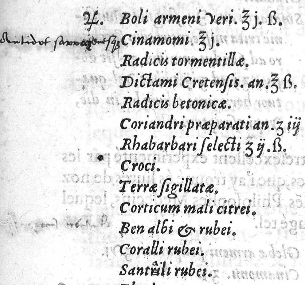 An illustration from Paradoxes de la cure de peste, par une methode succincte, contre l’opinion de ceux qui en ont escrit et pratiqué au passé, par Claude Fabri, Medecin et Astrophile, natif de Prelz en Argonne, demeurant à Dijon,, 1568, leaf 59