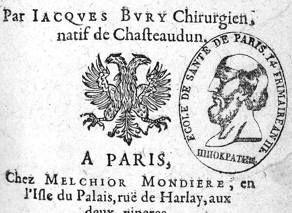 An illustration from Le propagatif de l’homme et secours des femmes en travail d’enfant,utiles & necessaire à toutes personnes. Enrichy de figures, 1623, leaf 0