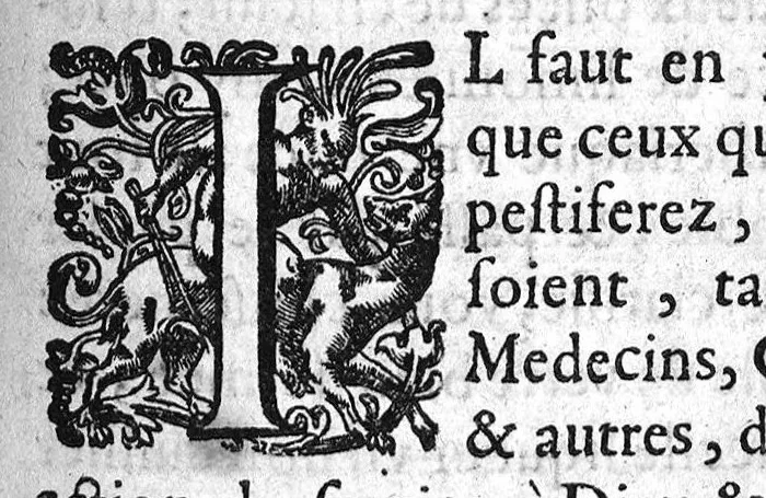 An illustration from Traicté de la peste selon la doctrine des médecins spagyriques, 1629, leaf 152
