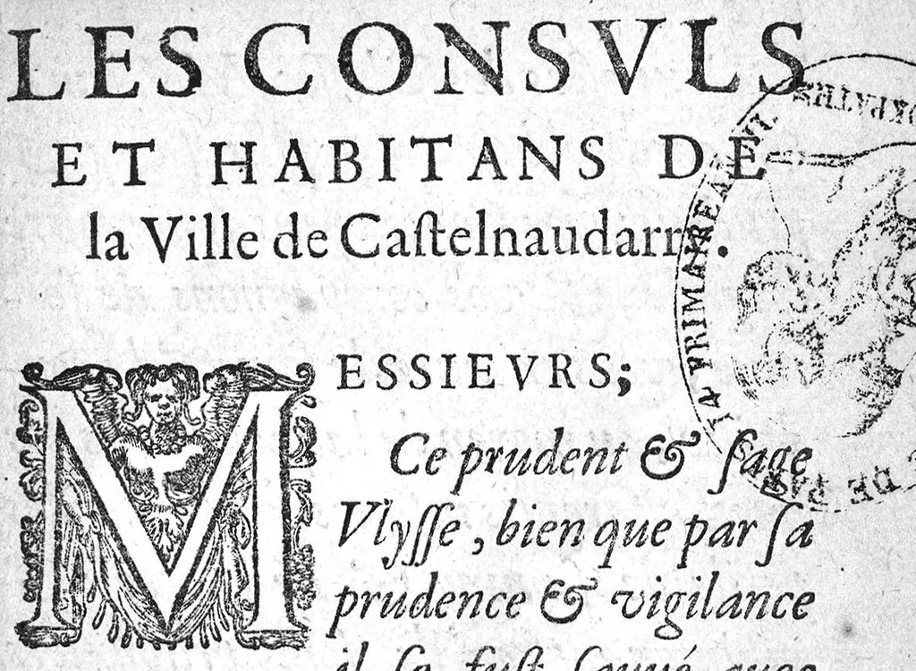 An illustration from Traicté de la peste selon la doctrine des médecins spagyriques, 1629, leaf 2