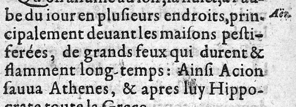 An illustration from Le trespas de la Peste par Gabriel Clement natif de Nantes..., 1626, leaf 100
