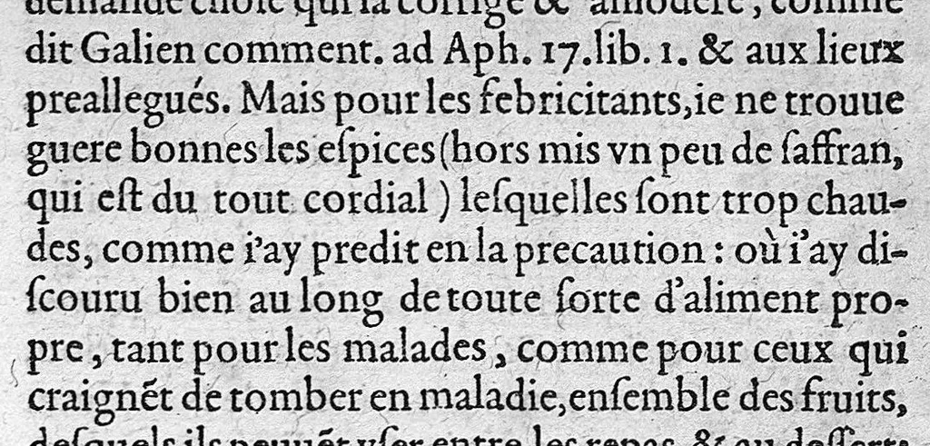An illustration from Discours tres ample de la Peste, divisé en trois livres ; adressant à Messieurs de Tours : Par M. Nic. de Nancel, Noyonnois, medecin audit Tours. Icy sont traictees plusieurs choses contre l’opinion commune, et tradition ordinaire ; tant au premier livre, touchant la definition, differences, causes, signes, prognostic de la Peste ; comme au 2. de la precaution ; au 3. de la curation d’icelle,, 1581, leaf 254