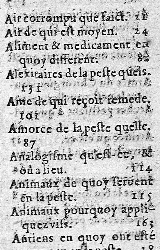 An illustration from Problème sur la nature, préservation et cure de la maladie pestilentielle, 1607, leaf 213