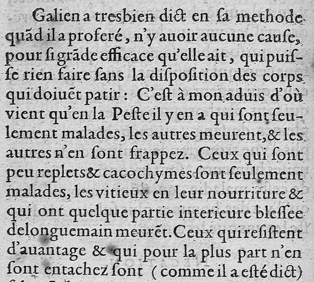 An illustration from Problème sur la nature, préservation et cure de la maladie pestilentielle, 1607, leaf 38