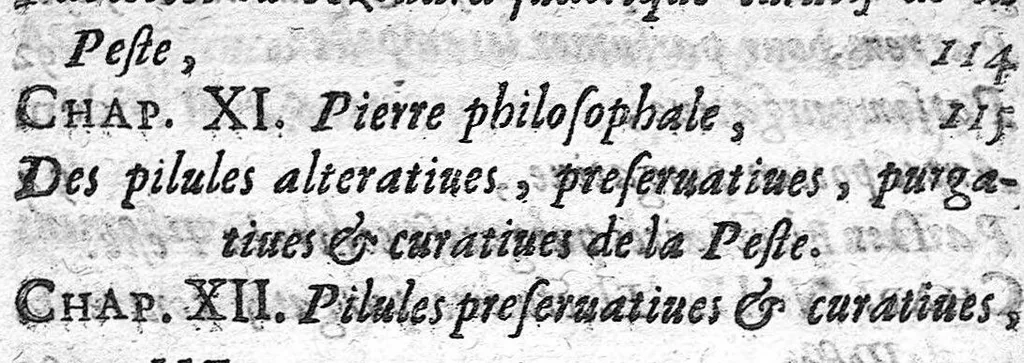 An illustration from Traité de la peste contenant sa définition, ses espèces et différences, ses causes, ses signes, ses accidens, sa cure et les moyens de s'en garentir, 1671, leaf 16