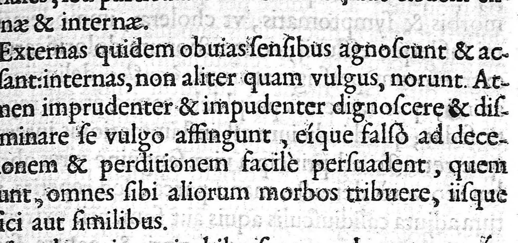 An illustration from Historicae hodiernae medicinae rationalis veritatis ΛΟΓΟΣ ΠΡΟΤΡΕΠΤΙΚΟΣ . Ad rationales medicos, 1655, leaf 50