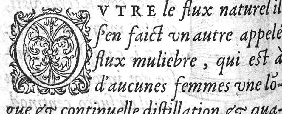 An illustration from Deux livres de chirurgie, I. De la generation de l’homme, et maniere d’extraire les enfans hors du ventre de la mere, ensemble ce qu’il faut faire pour la faire mieux, et plus tost accoucher, avec la cure de plusieurs maladies qui luy peuvent survenir. 2. Des monstres tant terrestres que marins, avec leurs portrait. Plus un petit traité des plaies faites aux parties nerveuses. Par Ambroise Paré, premier Chirurgien du Roy, et juré à Paris,, 1573, leaf 303