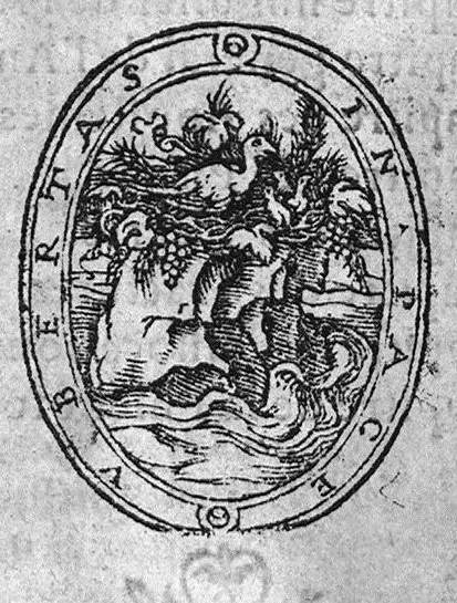 An illustration from Les Fleurs du grand Guidon [de Chauliac], c'est-à-dire les sentences principales de certains chapitres dudit Guidon, par Maistre Jean Raoul..., 1554, leaf 0