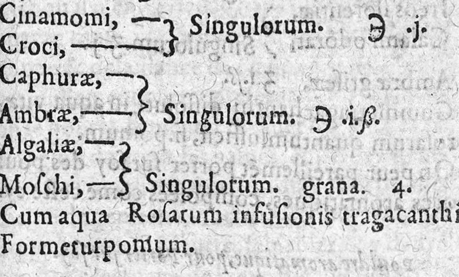 An illustration from Traité de la peste, auquel est amplement discouru de l’origine, cause, signes, preservation et curation d’icelle. Avec les vertus et facultez de l’electuaire de loeuf : duquel jadis souloit user ce grand Empereur Maximilien. Par Nicolas Houel, apoticaire a Paris, 1573, leaf 36