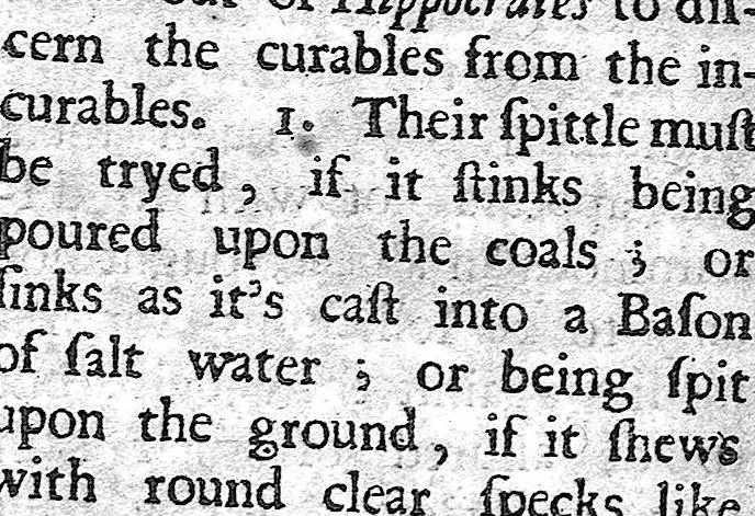 An illustration from Morbus anglicus or a theoretick and practical discourse of consumptions and hipochondriack melancholy, 1674, leaf 203