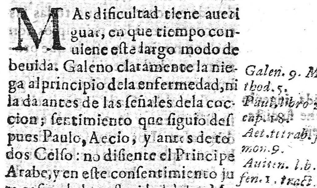 An illustration from Utilidades del agua y de la nieve, del bever frio y caliente, 1637, leaf 56