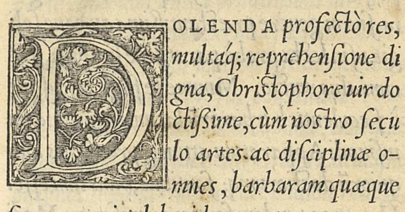 An illustration from Apparatus et delectus simplicium medicamentorum : De compositione medicamentorum secundum genera, ex Paulo Aegineta. De compositione medicamentorum secundum genera universalis methodus, ex Galeno. Omnia nunc primùm aedita, cùm medicis, tum pharmacopolis omnib. apprimè necessaria ..., 1542, leaf 2