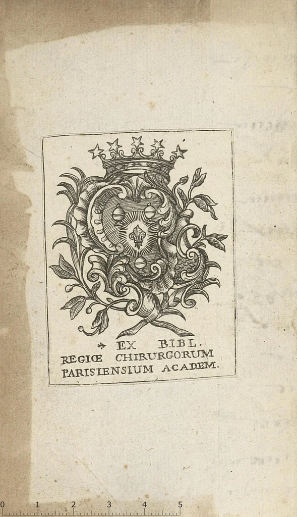 An illustration from Le chirurgien d'hospital enseignant une maniere douce & facile de guerir promptement toutes sortes de playes..., 1696, leaf 1