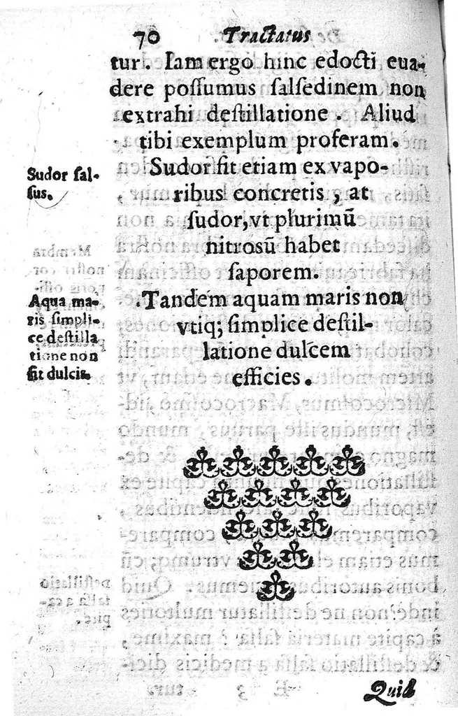 An illustration from Tractatus de sero lactis, 1631, leaf 69