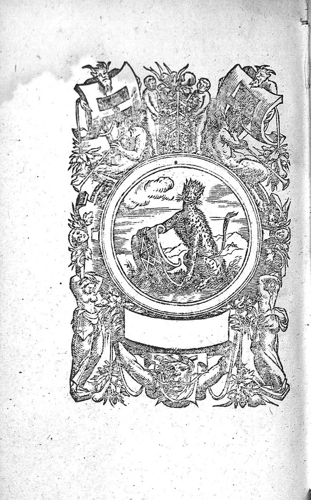 An illustration from Commentarii de sanitate tuenda in primum librum de Re medica Aurel. Cornelii Celsi, 1558, leaf 301