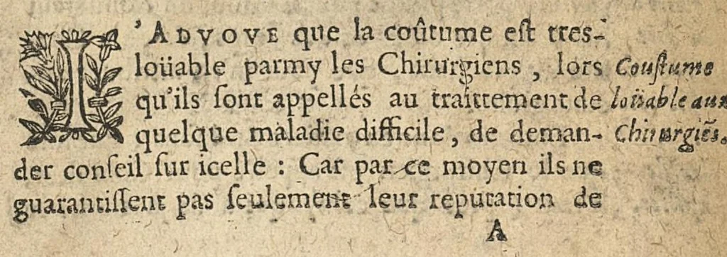 An illustration from Generale instruction et tres asseuree methode qu'il faut tenir en la consulte des maladies divisée en trois parties, 1644, leaf 24