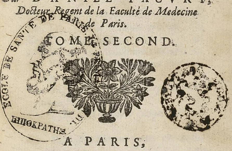 An illustration from Nouvelle pratique des maladies aigues et de toutes celles qui dependent de la fermentation des liqueurs. tome second, 1698, leaf 4