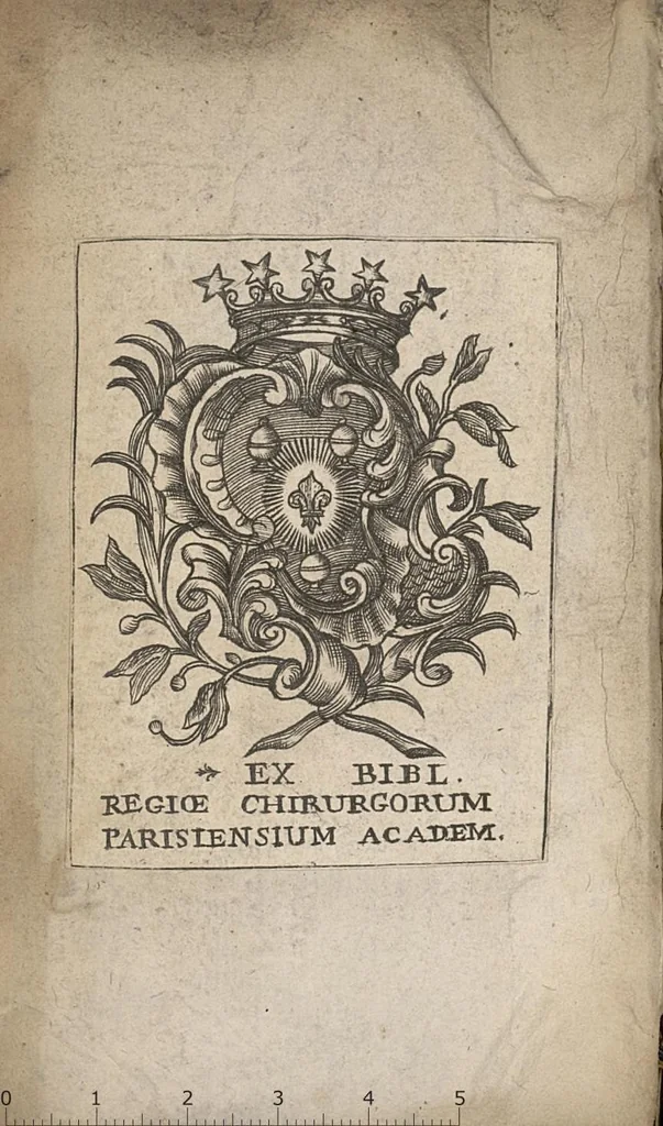 An illustration from L'art de se conserver la santé, ou le medecin de soy-mesme. Avec un traité de quelques remedes des plus simples & les plus usitez pour la guerison de differentes maladies, 1692, leaf 1