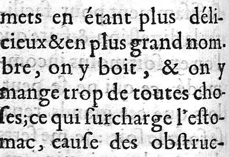 An illustration from Régime de santé pour se procurer une longue vie et une vieillesse heureuse, fondé sur la maxime de médecine ″a laedentibus et juvantibus″, avec la réponse à la critique par le sieur de La Cour, 1690, leaf 105