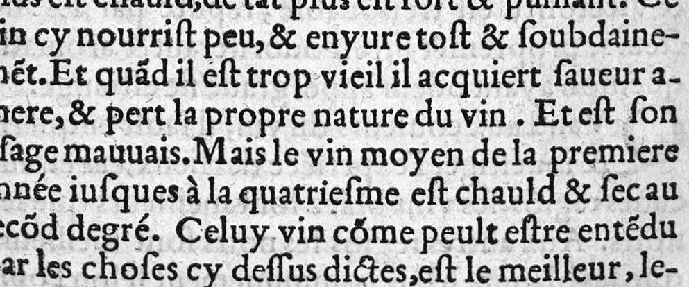 An illustration from Regime de vivre tres utile et necessaire, contenant la proprieté des herbes, fruicts, animaulx, et toutes autres choses naturelles, pour la conservation de la santé du corps humain. Ensemble plusieurs receptes tres necessaires et faciles à faire, desquelles un chascun se peult aider en sa necessité,, 1566, leaf 155