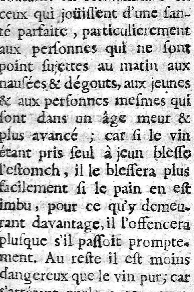 An illustration from Les règles de la santé, ou le véritable régime de vivre que l'on doit observer dans la santé et dans la maladie, et une table qui contient par alphabet les facultez et vertus de tous les alimens tirez des plantes et des animaux dont on use ordinairement, par A. P....., 1684, leaf 52