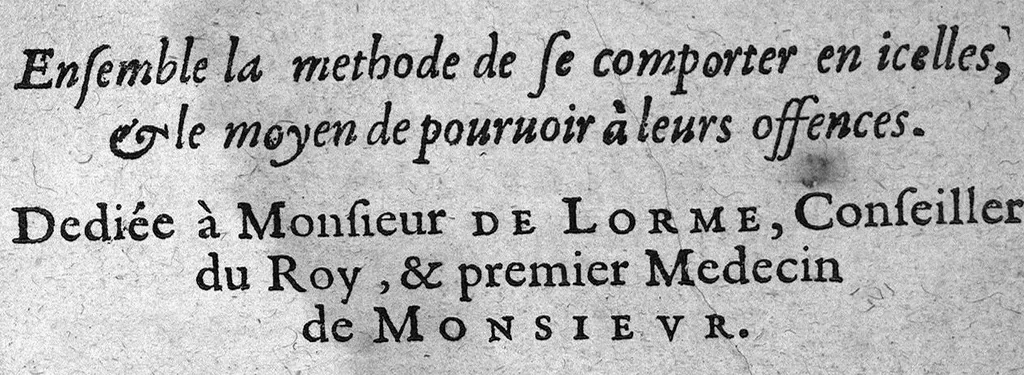An illustration from L'art de vivre longuement sous le nom de Medee..., 1633, leaf 0
