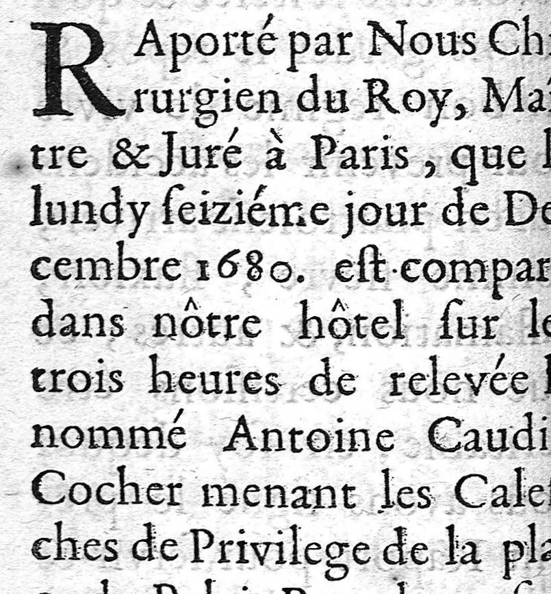 An illustration from La doctrine des raports de chirurgie fondée sur les maximes d'usage et sur la disposition des nouvelles ordonnances, 1684, leaf 124