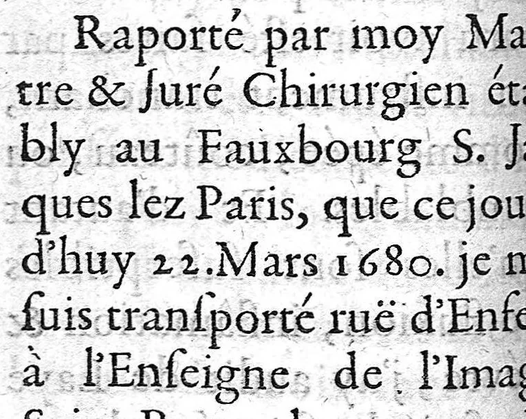 An illustration from La doctrine des raports de chirurgie fondée sur les maximes d'usage et sur la disposition des nouvelles ordonnances, 1684, leaf 130