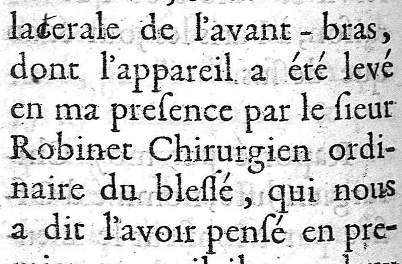 An illustration from La doctrine des raports de chirurgie fondée sur les maximes d'usage et sur la disposition des nouvelles ordonnances, 1684, leaf 242