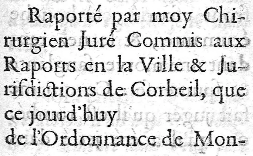 An illustration from La doctrine des raports de chirurgie fondée sur les maximes d'usage et sur la disposition des nouvelles ordonnances, 1684, leaf 253
