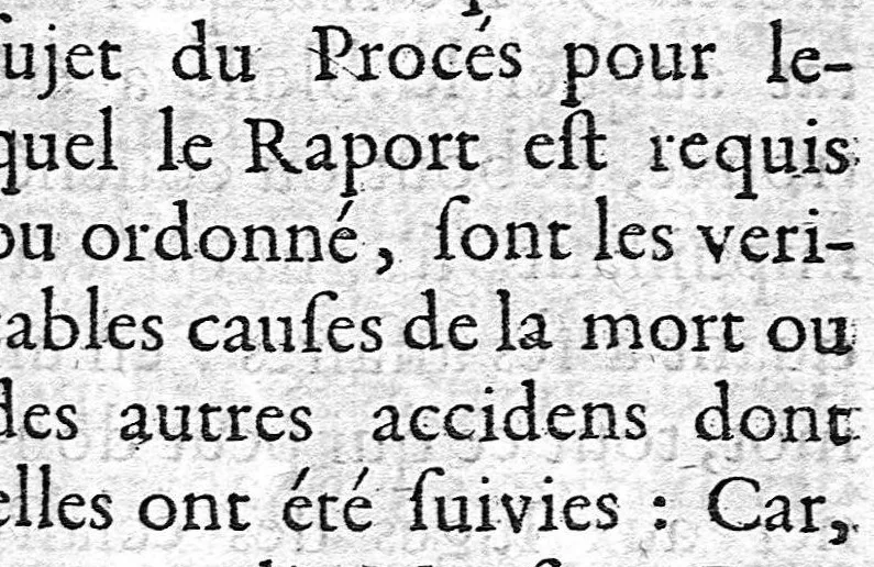An illustration from La doctrine des raports de chirurgie fondée sur les maximes d'usage et sur la disposition des nouvelles ordonnances, 1684, leaf 69