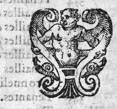 An illustration from Annotations de M. Laur. Joubert, sur toute la chirurgie de M. Gui de Chauliac. Avec l’interpretation des langues dudict Gui (c’est à dire, l’explication de ses termes plus obscurs) divisee en quatre Classes : la chascune estant rengee selon l’ordre de l’alphabet, 1584, leaf 443