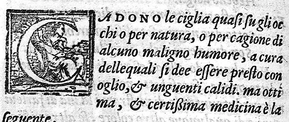 An illustration from Gli ornamenti delle donne tratti dalle scritture d'una Reina Greca, 1562, leaf 202