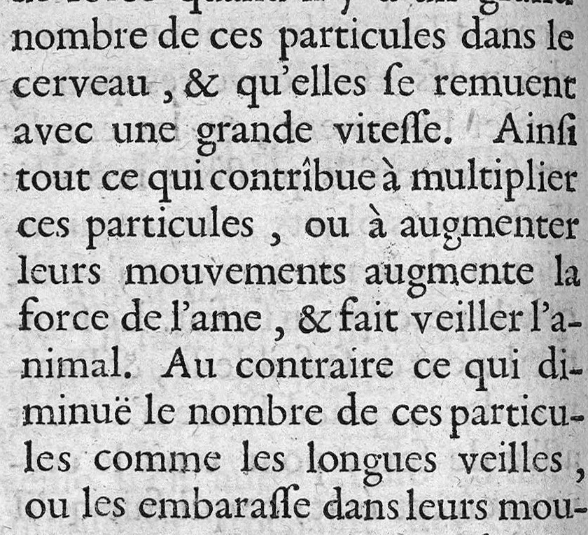 An illustration from Explication mécanique et physique des fonctions de l'âme sensitive, 1678, leaf 73
