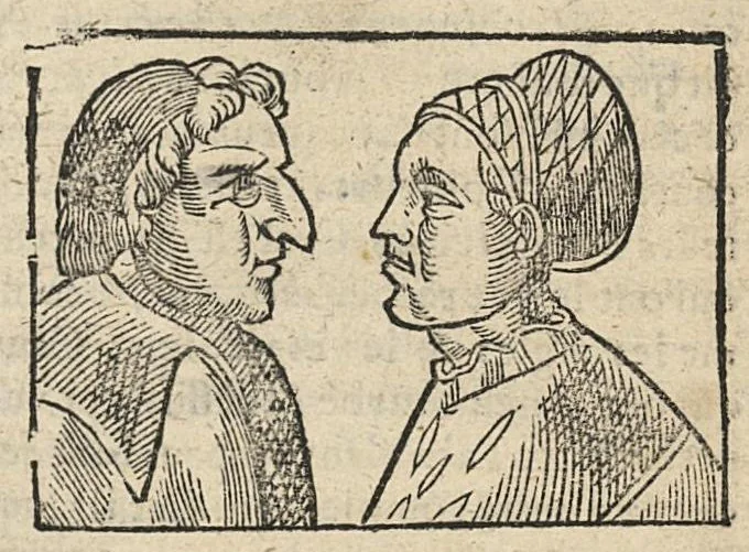 An illustration from La Chiromance et phisiognomie par le regard des membres de l'homme..., le tout mis en françois par Antoine du Moulin masconnois, 1638, leaf 138