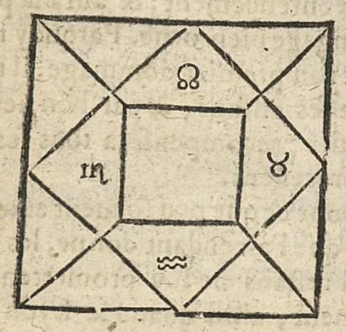 An illustration from La Chiromance et phisiognomie par le regard des membres de l'homme..., le tout mis en françois par Antoine du Moulin masconnois, 1638, leaf 257