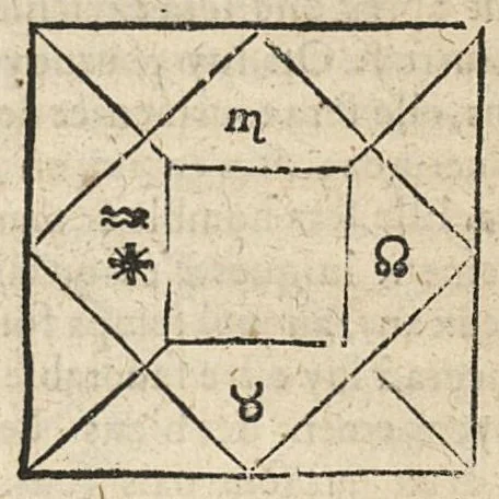 An illustration from La Chiromance et phisiognomie par le regard des membres de l'homme..., le tout mis en françois par Antoine du Moulin masconnois, 1638, leaf 284