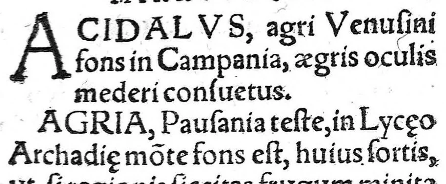 An illustration from Georgii Pictorii... Opera nova in quibus mirifica, jocos salesque, poetica, historica et medica lib. v. complectitur. Item ΟΝΟΜΑΤΟΘΕΤΝΣ qui locorum, montium, fontium... nomina continet. Praeterea in Marsilii Ficini de Tuenda studiosorum sanitate librum scholia. Item in Plinii Naturalis historiae septimum librum annotationes, 1569, leaf 134