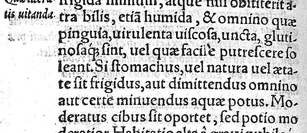 An illustration from Georgii Pictorii... Opera nova in quibus mirifica, jocos salesque, poetica, historica et medica lib. v. complectitur. Item ΟΝΟΜΑΤΟΘΕΤΝΣ qui locorum, montium, fontium... nomina continet. Praeterea in Marsilii Ficini de Tuenda studiosorum sanitate librum scholia. Item in Plinii Naturalis historiae septimum librum annotationes, 1569, leaf 293