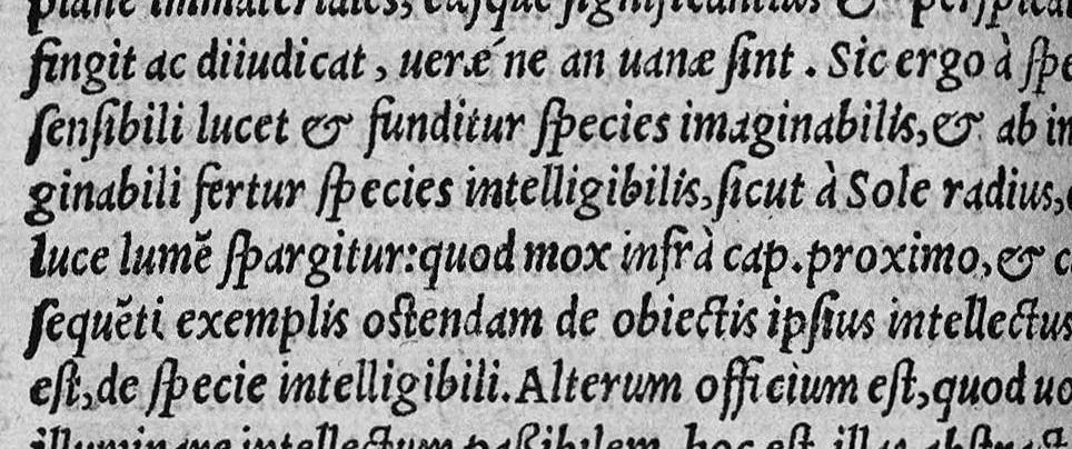 An illustration from Ioannis Velcurionis Commentariorum libri IIII. in universam Aristotelis Physicen: nunc recens summa fide exactaque diligentia castigati & excusi, 1558, leaf 413