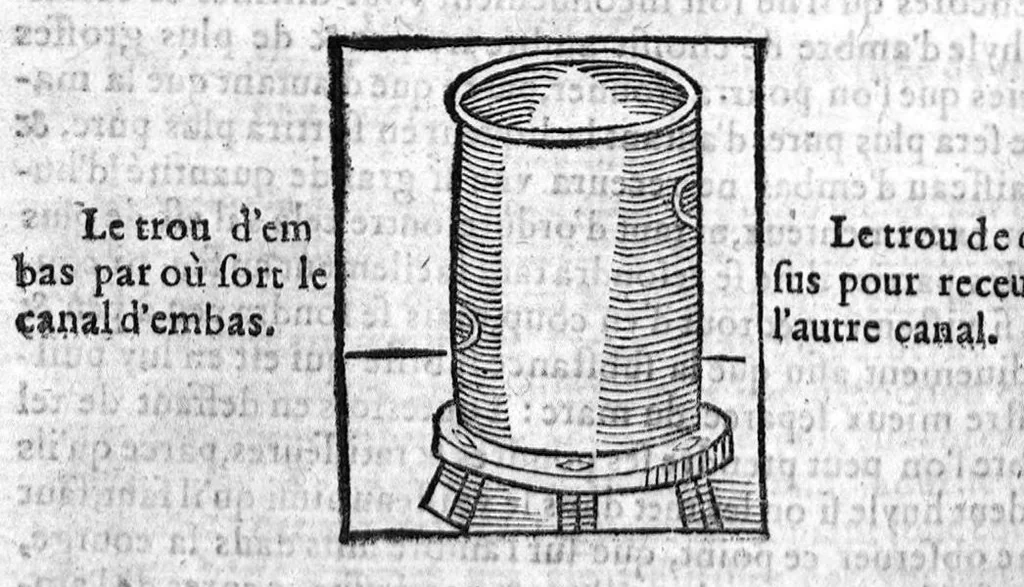 An illustration from Quatre livres des secrets de medecine et de la philosophie chymique, faits francois par M. Jean Liebaut...derniere edition, 1600, leaf 271