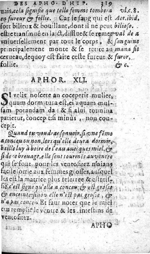 An illustration from Les aphorismes d'Hippocrates avec le commentaire de Galien sur le premier livre. Traduicts de grec en françois par M. J. Berche...plus les aphorismes de Jean Damascene..., 1628, leaf 318